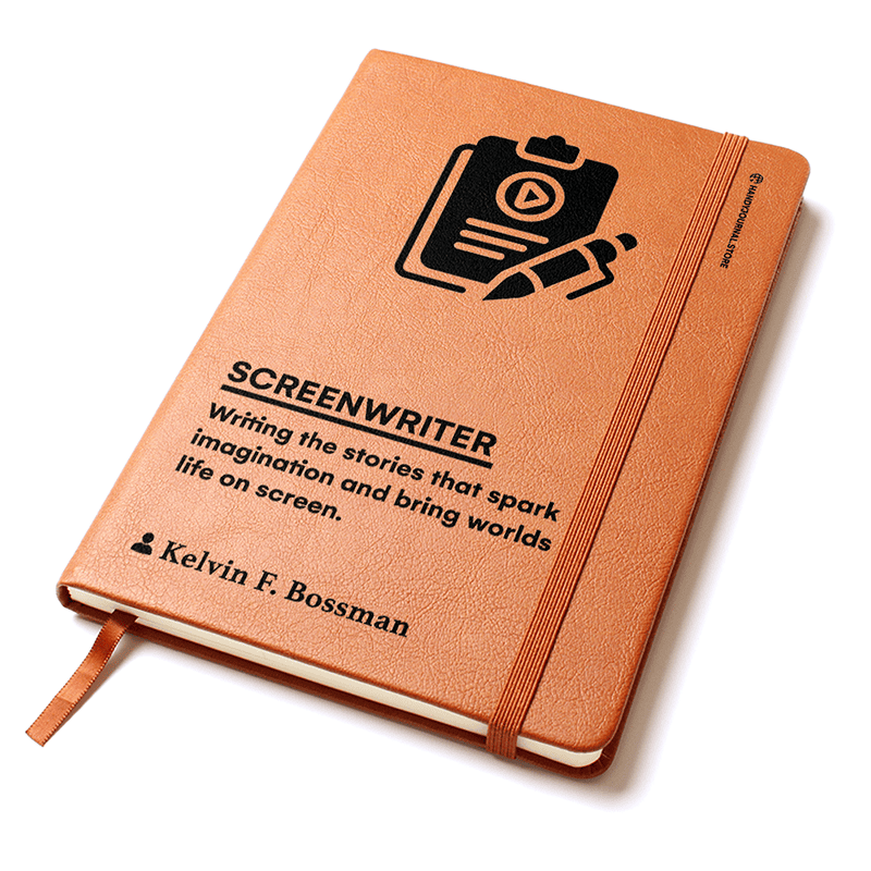 Pic 2 copy Customized Premium Leather Journal for Screenwriters - Image 3