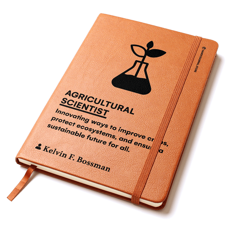 Pic 2 copy Customized Premium Leather Journal for Agricultural Scientists - Image 3