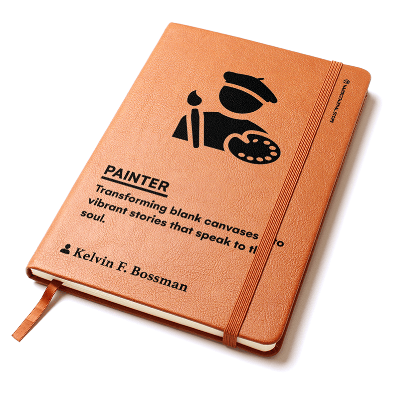 Pic 2 copy Customized Premium Leather Journal for Painters - Image 3