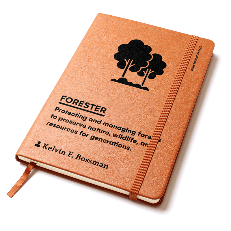 Pic 2 copy Customized Premium Leather Journal for Foresters - Image 3