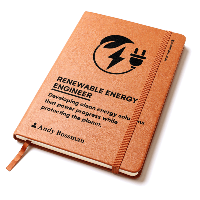 Pic 2 copy Customized Premium Leather Journal for Renewable Energy Engineers - Image 3