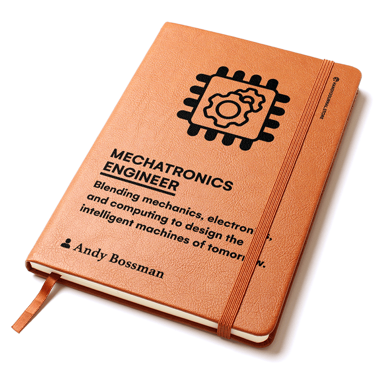 Pic 2 copy Customized Premium Leather Journal for Mechatronics Engineers - Image 3