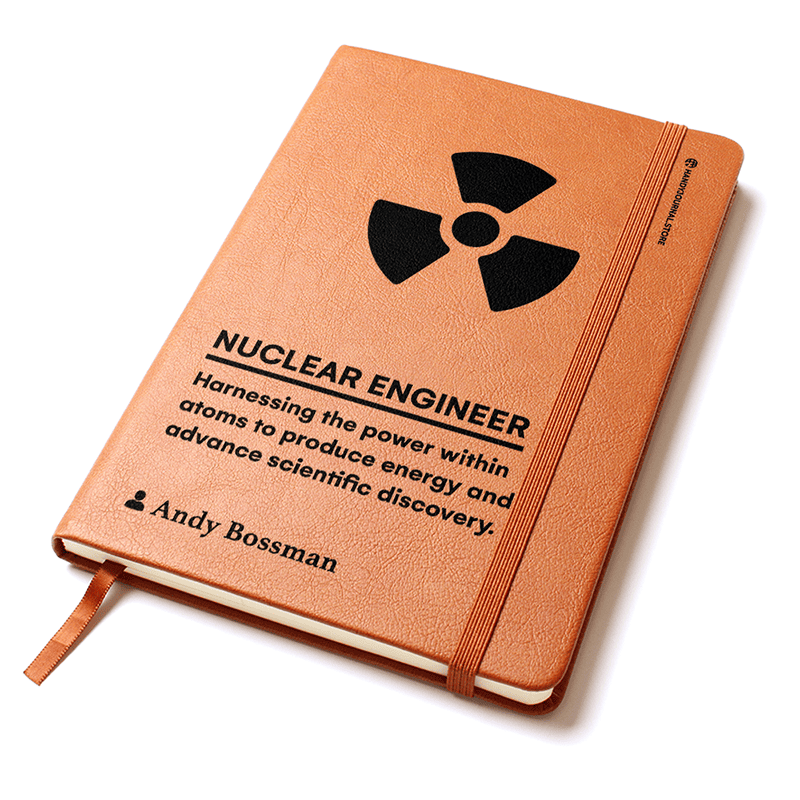 Pic 2 copy Customized Premium Leather Journal for Nuclear Engineers - Image 3