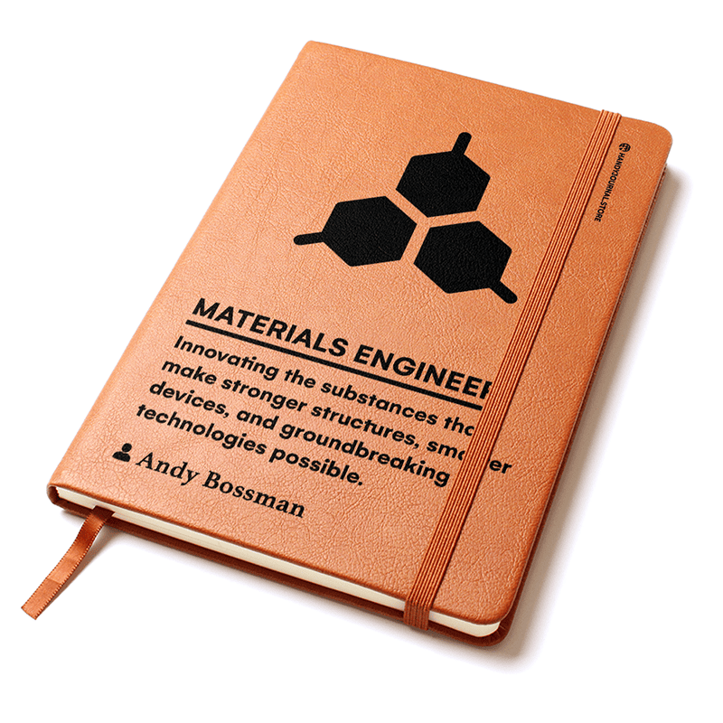 Pic 2 copy Customized Premium Leather Journal for Materials Engineers - Image 3