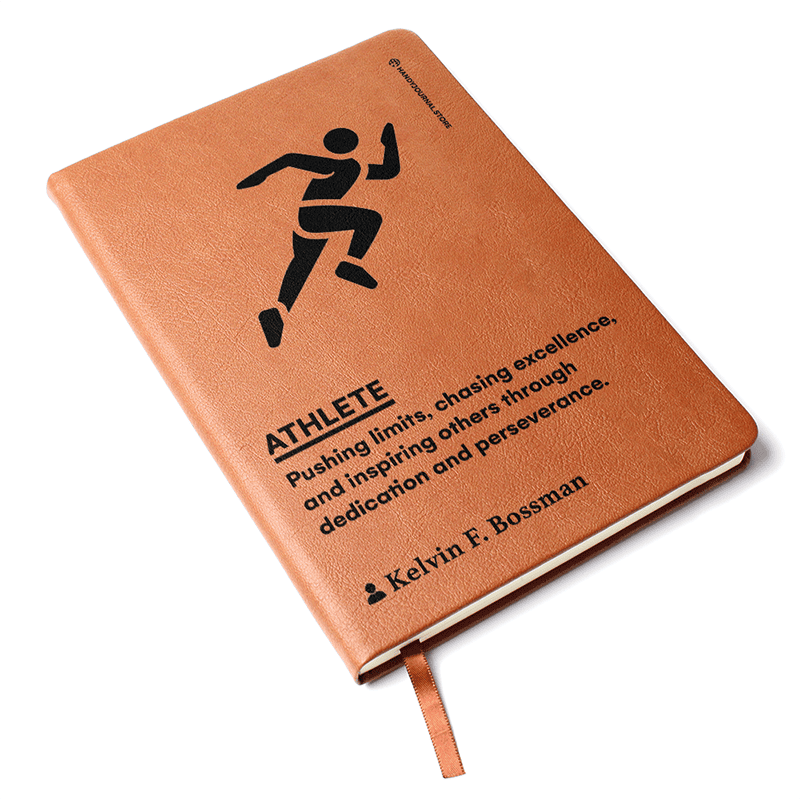 Pic 3 copy Customized Premium Leather Journal for Athletes - Image 4