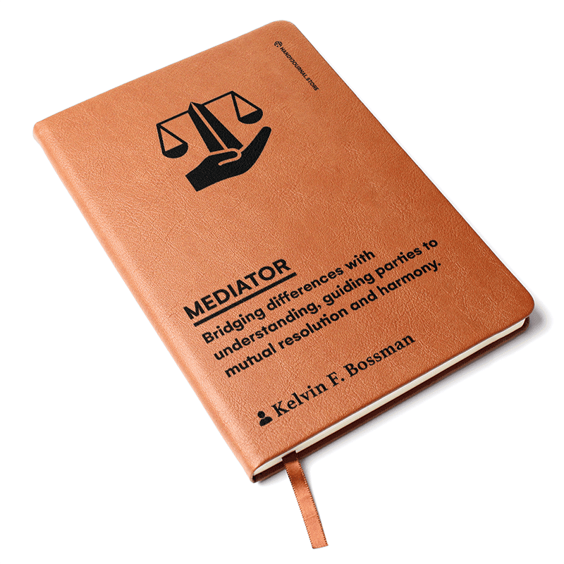 Pic 3 copy Customized Premium Leather Journal for Mediators - Image 4
