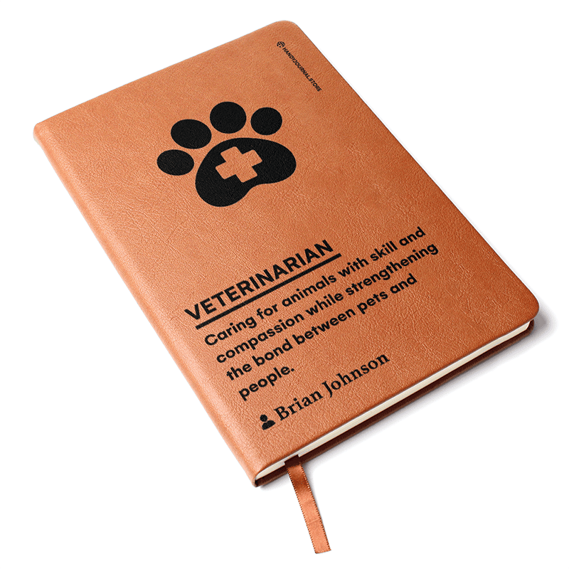 Pic 3 copy Customized Premium Leather Journal for Veterinarians - Image 4