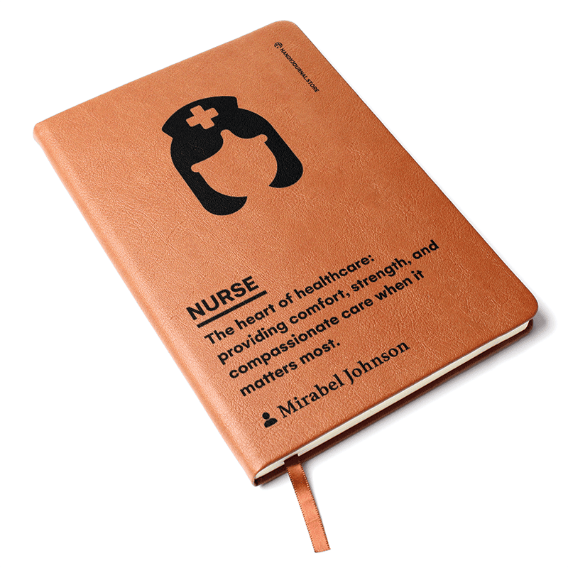 Pic 3 copy Customized Premium Leather Journal for Nurses - Image 4
