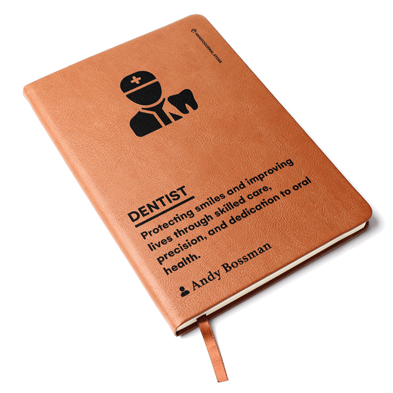 Pic 3 copy Customized Premium Leather Journal for Dentists - Image 4