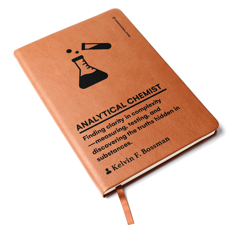 Pic 3 copy Customized Premium Leather Journal for Analytical Chemists - Image 4