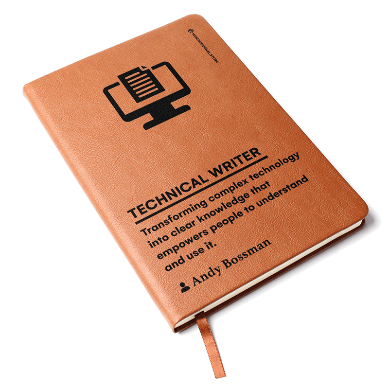 Pic 3 copy Customized Premium Leather Journal for Technical Writers - Image 3