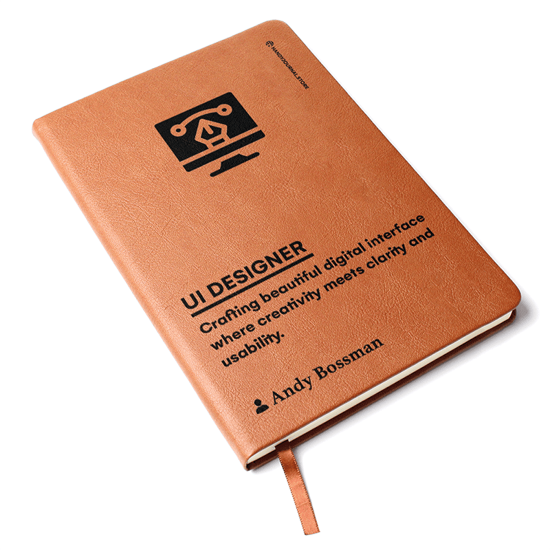 Pic 3 copy Customized Premium Leather Journal for UI Designers - Image 4
