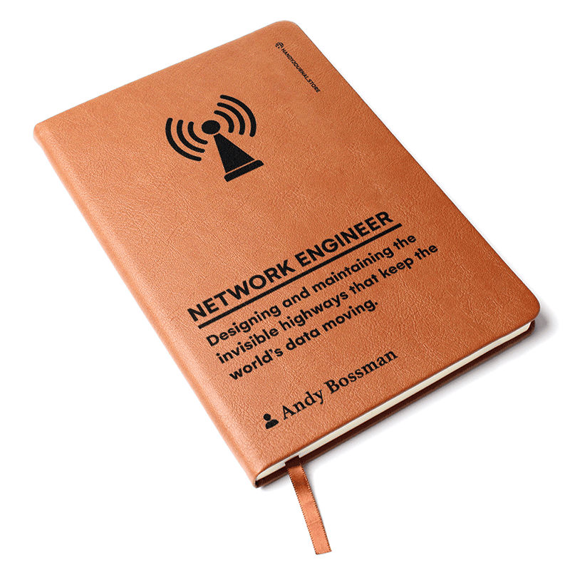 Pic 3 copy Customized Premium Leather Journal for Network Engineers - Image 4