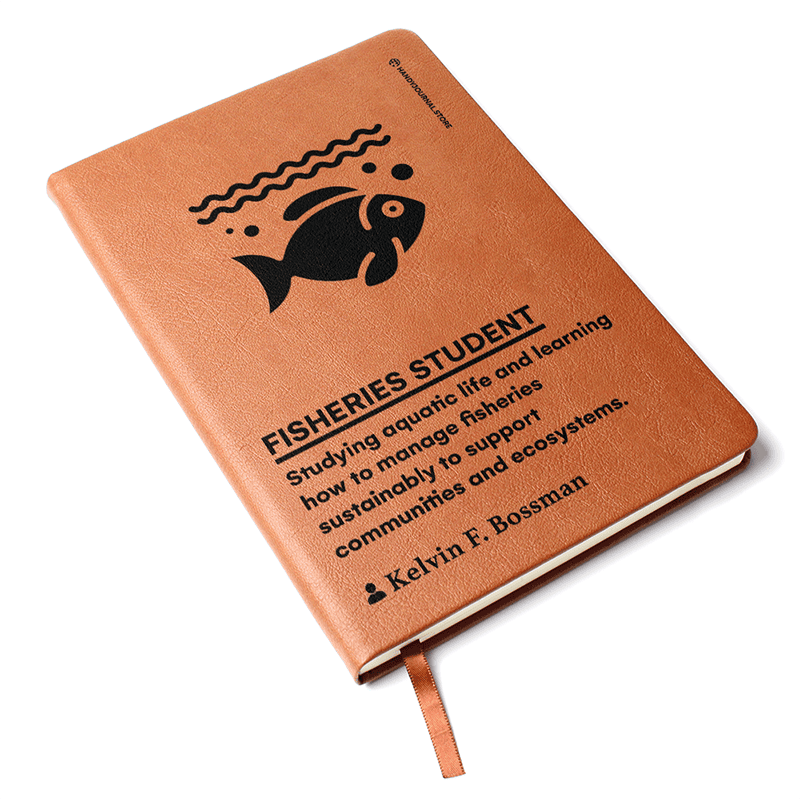 Pic 3 copy Customized Premium Leather Journal for Fisheries Students - Image 4