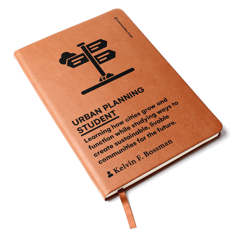 Pic 3 copy Customized Premium Leather Journal for Urban Planning Students - Image 4