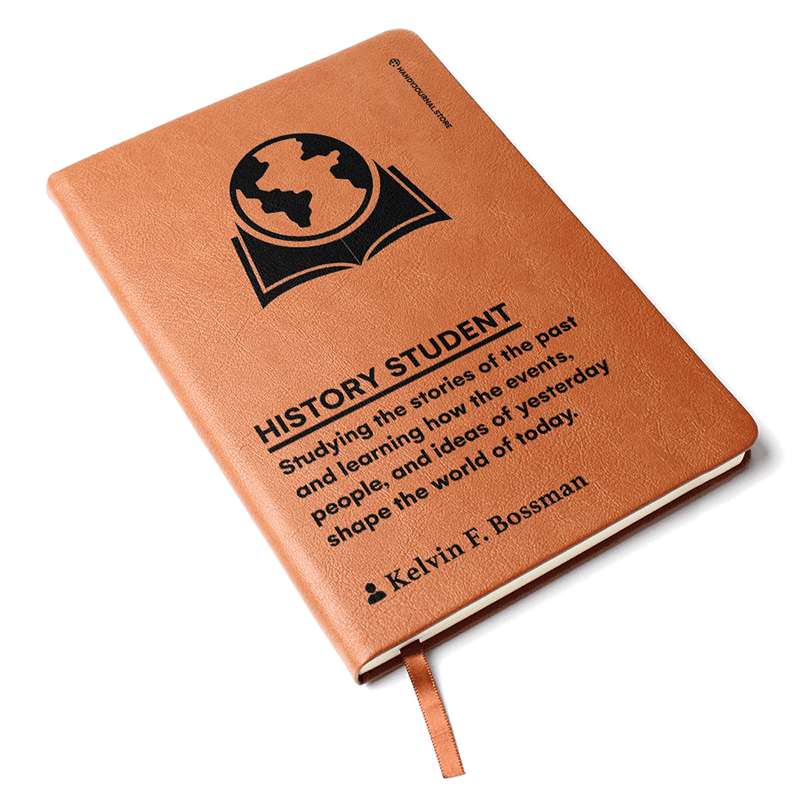 Pic 3 copy Customized Premium Leather Journal for History Students - Image 4