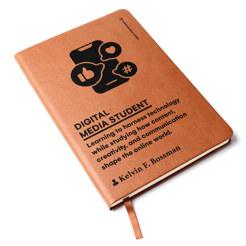 Pic 3 copy Customized Premium Leather Journal for Digital Media Students - Image 4