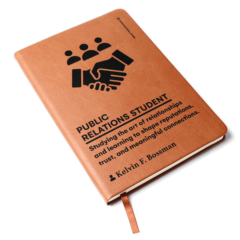 Pic 3 copy Customized Premium Leather Journal for Public Relations Students - Image 4