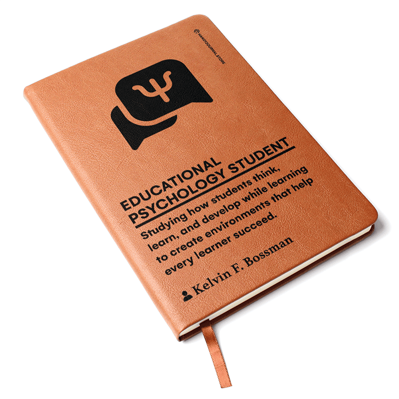 Pic 3 copy Customized Premium Leather Journal for Educational Psychology Students - Image 4