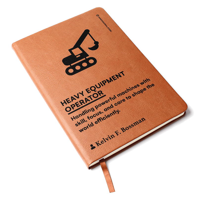 Pic 3 copy Customized Premium Leather Journal for Heavy Equipment Operators - Image 4