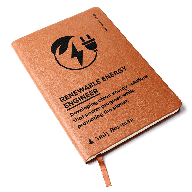 Pic 3 copy Customized Premium Leather Journal for Renewable Energy Engineers - Image 4