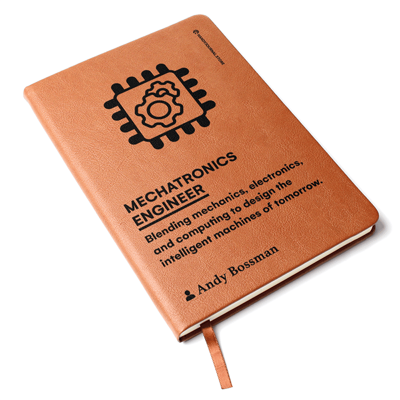 Pic 3 copy Customized Premium Leather Journal for Mechatronics Engineers - Image 4