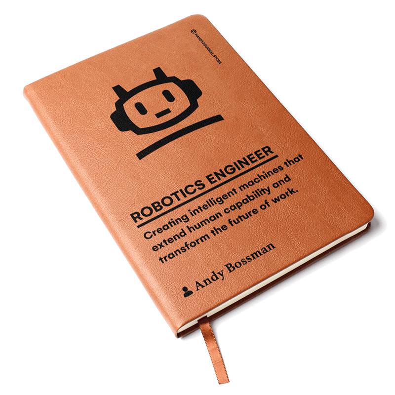 Pic 3 copy Customized Premium Leather Journal for Robotics Engineers - Image 4