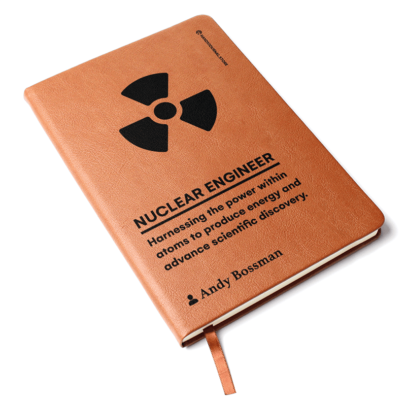 Pic 3 copy Customized Premium Leather Journal for Nuclear Engineers - Image 4