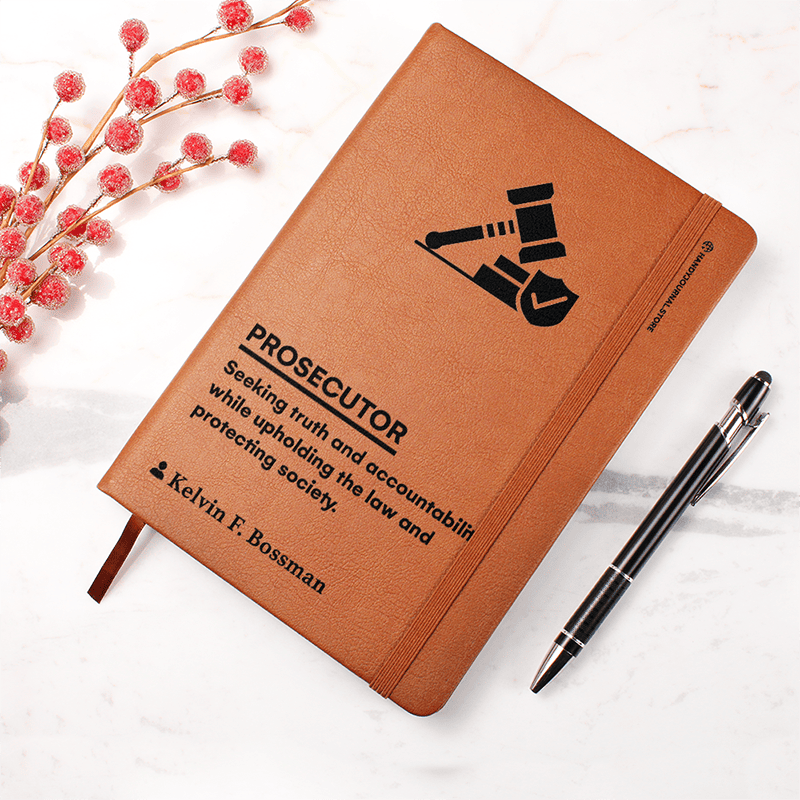 Pic 4 copy Customized Premium Leather Journal for Prosecutors - Image 5