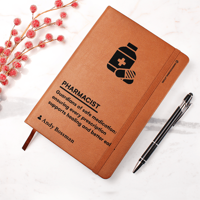 Pic 4 copy Customized Premium Leather Journal for Pharmacists - Image 5