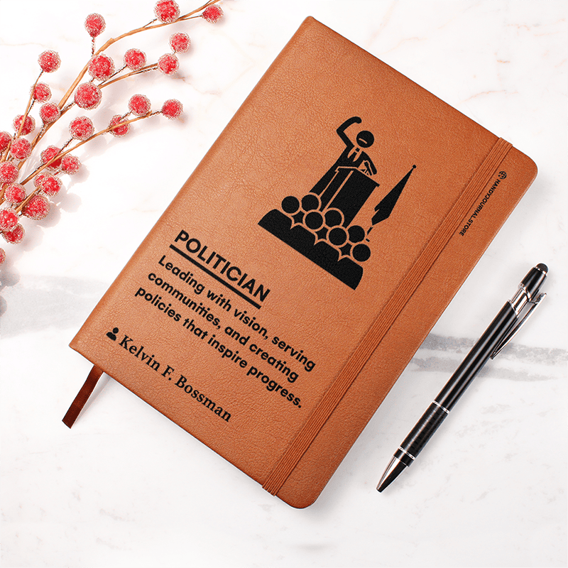 Pic 4 copy Customized Premium Leather Journal for Politicians - Image 5