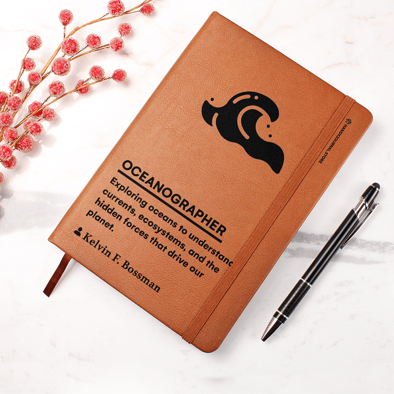 Pic 4 copy Customized Premium Leather Journal for Oceanographers - Image 5