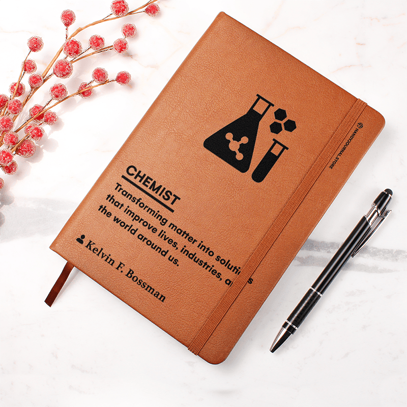 Pic 4 copy Customized Premium Leather Journal for Chemists - Image 5