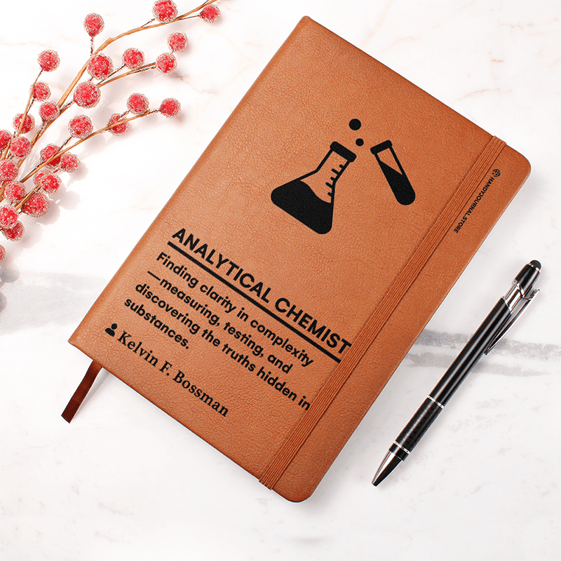 Pic 4 copy Customized Premium Leather Journal for Analytical Chemists - Image 5