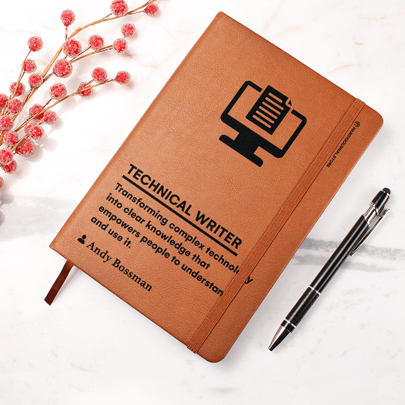 Pic 4 copy Customized Premium Leather Journal for Technical Writers - Image 4