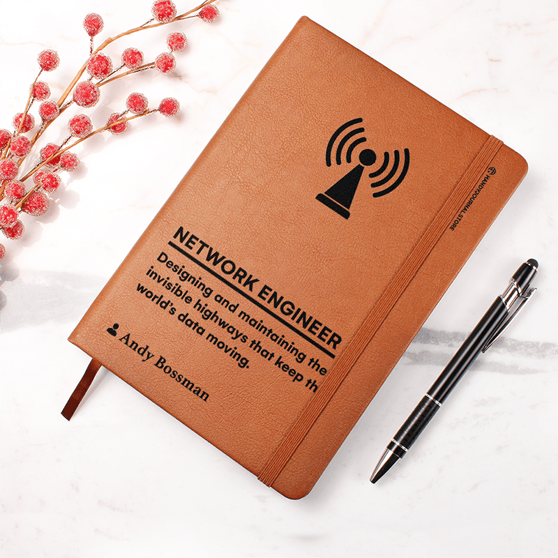 Pic 4 copy Customized Premium Leather Journal for Network Engineers - Image 5