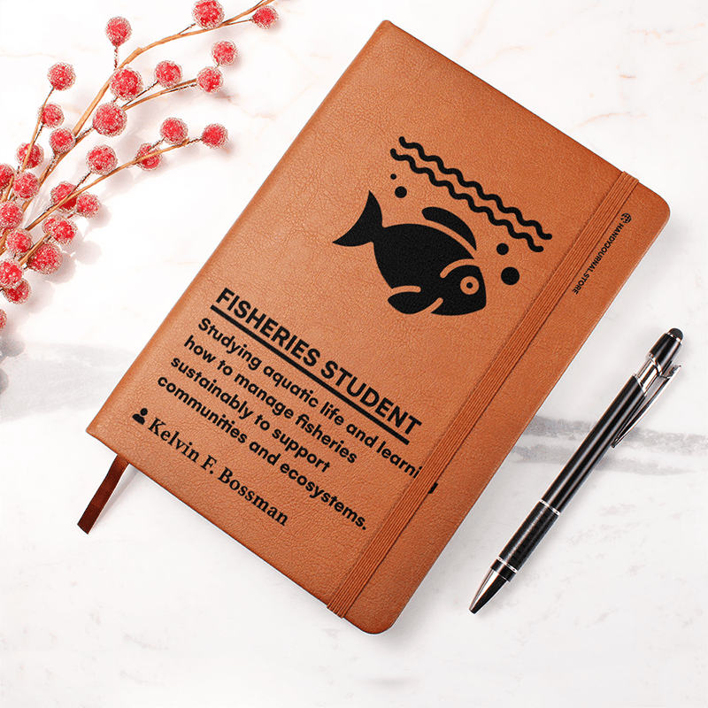 Pic 4 copy Customized Premium Leather Journal for Fisheries Students - Image 5