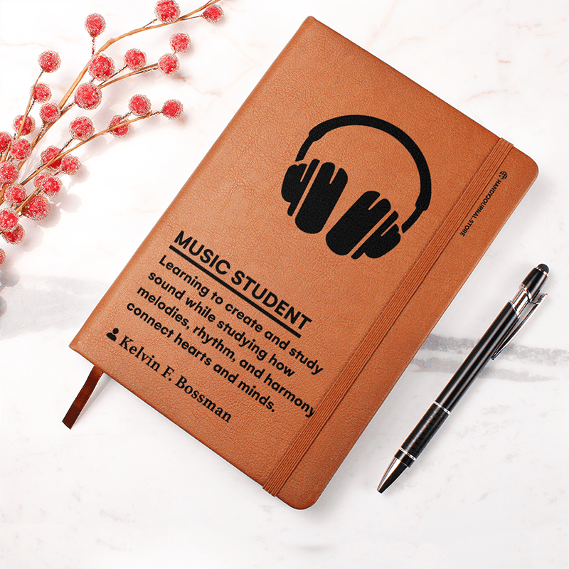 Pic 4 copy Customized Premium Leather Journal for Music Students - Image 5