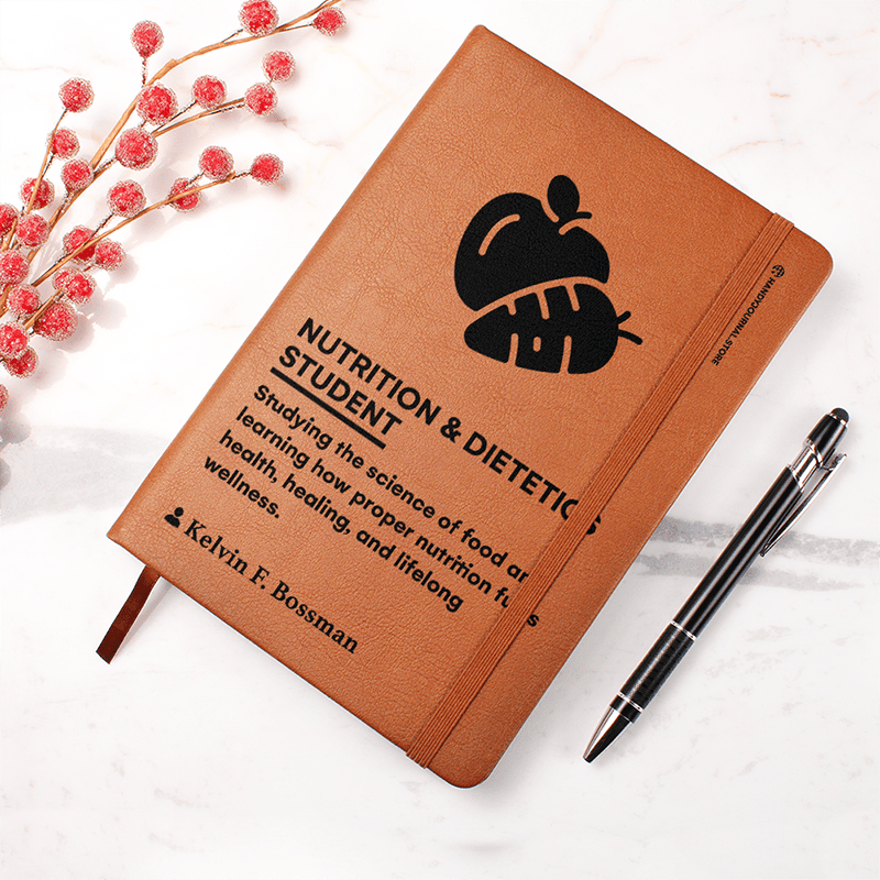 Pic 4 copy Customized Premium Leather Journal for Nutrition & Dietetics Students - Image 5