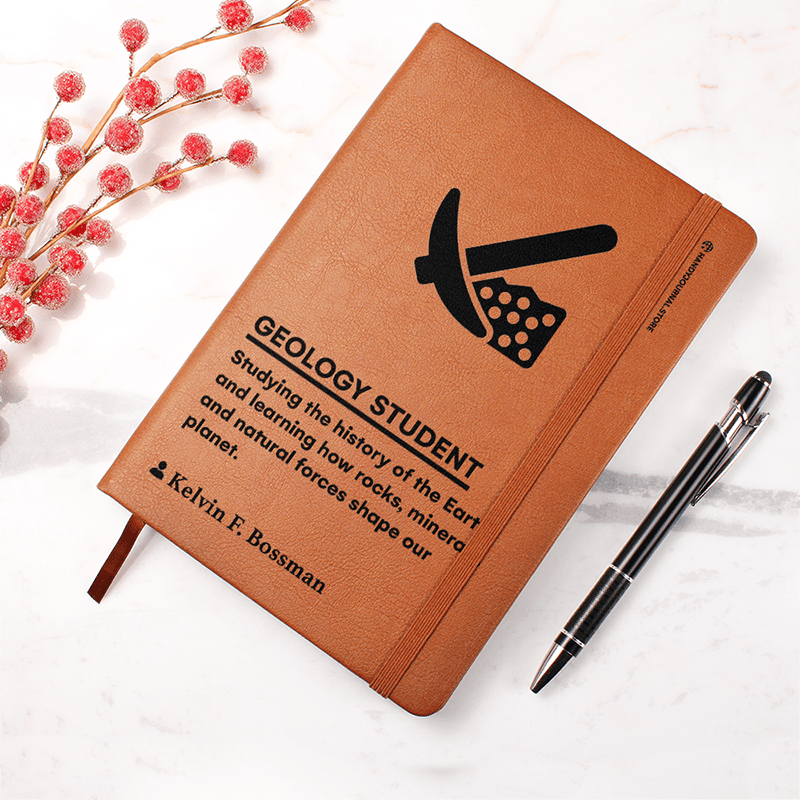 Pic 4 copy Customized Premium Leather Journal for Geology Students - Image 5