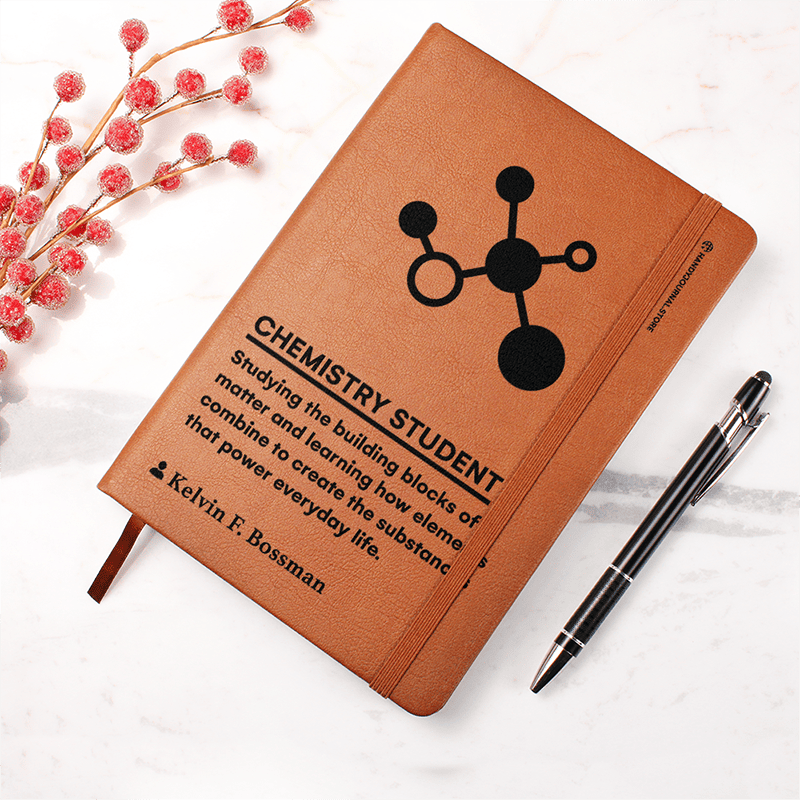 Pic 4 copy Customized Premium Leather Journal for Chemistry Students - Image 5