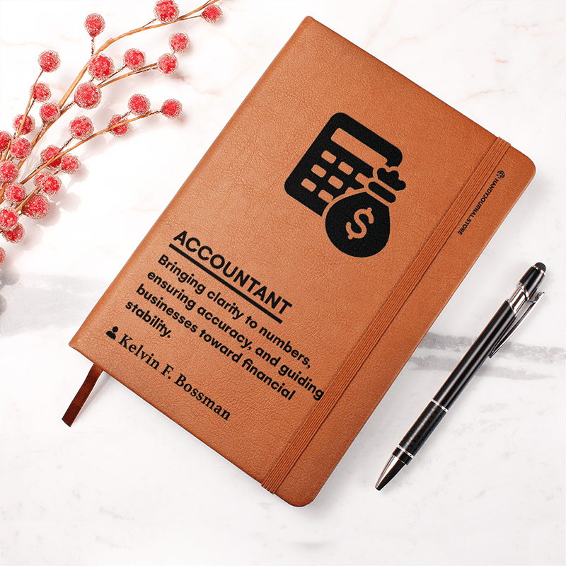 Pic 4 copy Customized Premium Leather Journal for Accountants - Image 5