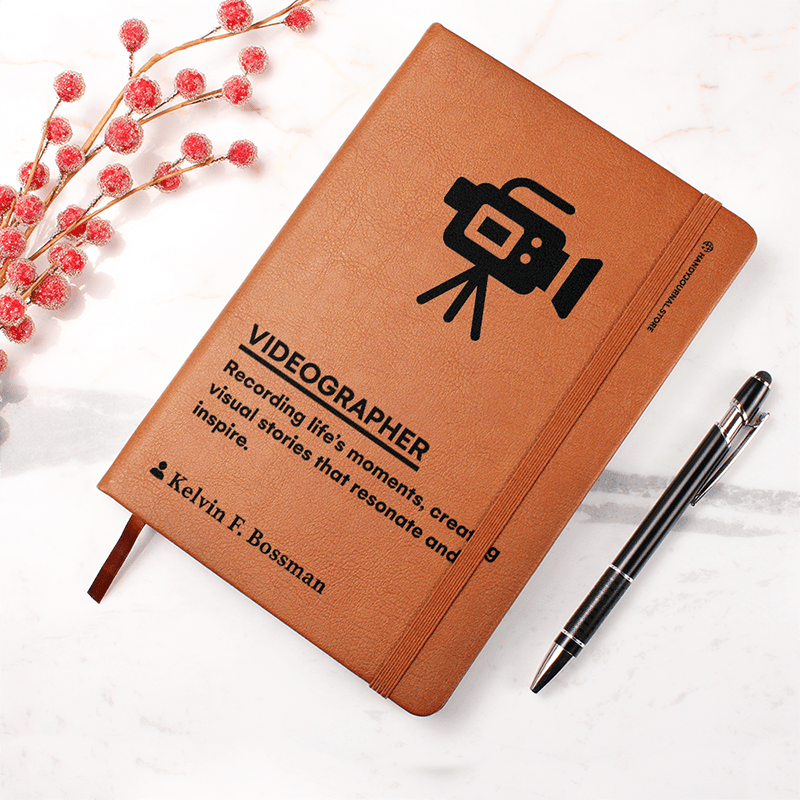 Pic 4 copy Customized Premium Leather Journal for Videographers - Image 5