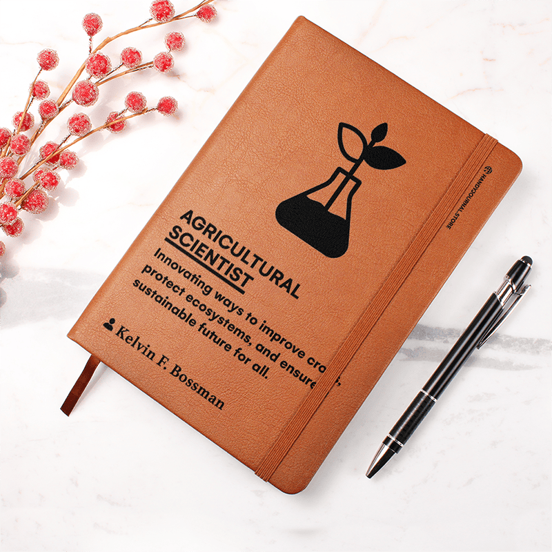 Pic 4 copy Customized Premium Leather Journal for Agricultural Scientists - Image 5