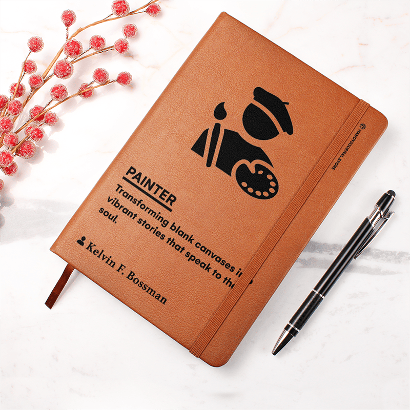 Pic 4 copy Customized Premium Leather Journal for Painters - Image 5