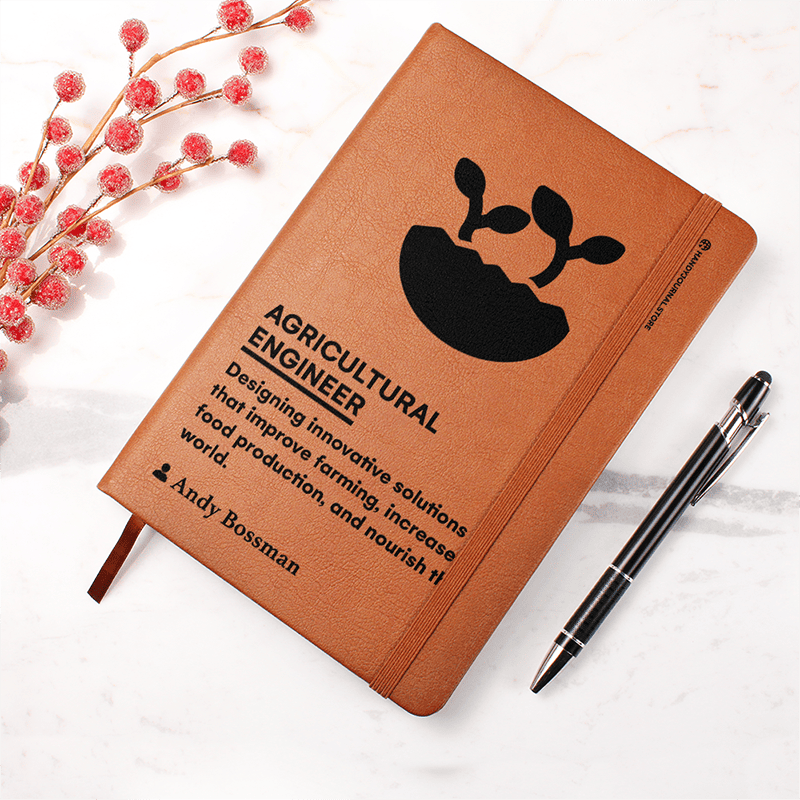 Pic 4 copy Customized Premium Leather Journal for Agricultural Engineers - Image 5