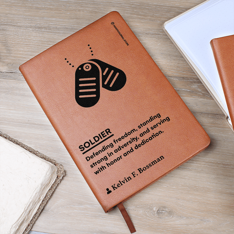 Pic 5 copy Customized Premium Leather Journal for Soldiers - Image 6
