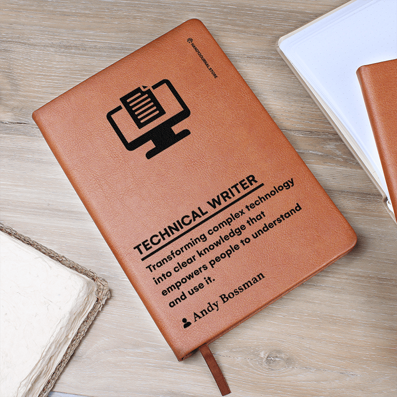 Pic 5 copy Customized Premium Leather Journal for Technical Writers - Image 5