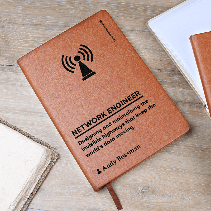 Pic 5 copy Customized Premium Leather Journal for Network Engineers - Image 6