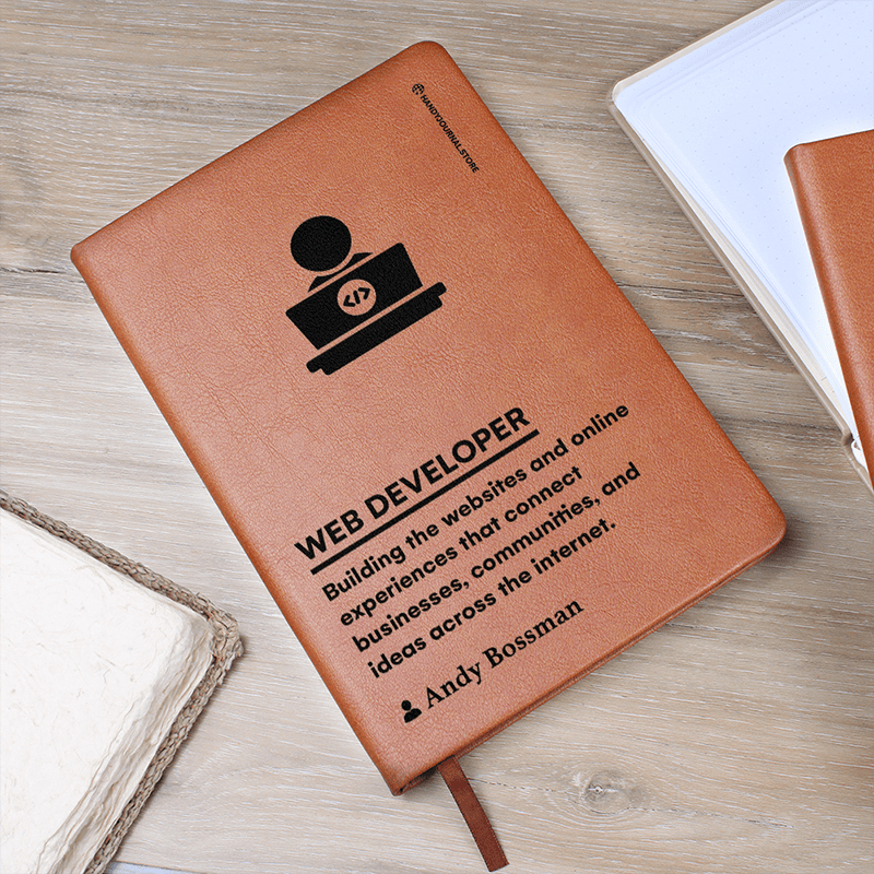 Pic 5 copy Customized Premium Leather Journal for Web Developers - Image 6